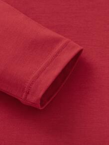 Balabala Girls' Thermal Underwear Set, Red Pajamas For Winter, New Year - Chinese Red - View 8