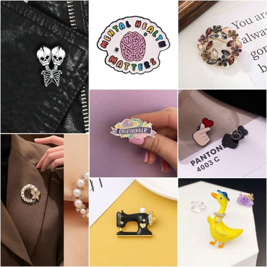 Broszka 1 szt. - Projekt unisex - Idealny wybór na prezent