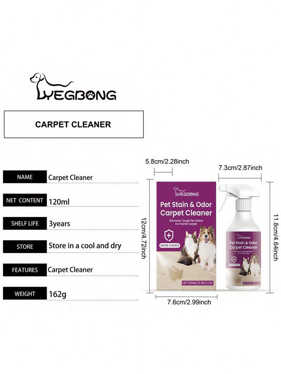 Nettoyant pour tapis taché par les animaux de compagnie Éliminateur d