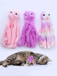 1 件多色毛绒宠物娃娃，可爱章鱼形状猫娃娃，适合猫妈妈，狗妈妈，爱猫人士，爱狗人士，最佳猫妈妈，最佳狗妈妈，酷 - 彩色 - 查看 10