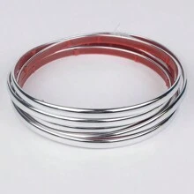 1 件 9.8 英尺即剥即贴墙面装饰线条，33 英尺 * 0.79 英寸装饰条，适用于墙壁、家具、柔性自粘墙面装饰条、家居装饰和墙面修复 - 彩色 - 查看 13