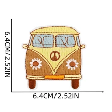 15pcs Hippy Iron On Patches, Sew On Embroidered Applique Repair Patch DIY Crafts Projects For Christmas Valentine's Day Clothing Jacket Jeans Pants Dress Backpack Hat Decorations Gifts - Multicolor - View 6