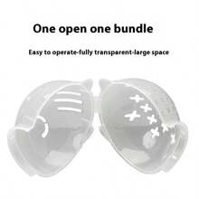 Transparent Breathable Cat Mask, Adjustable Cat Helmet, Cat Mask Headcover Anti-Licking Space, For Grooming