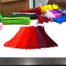 Value Pack 200pcs Pipe Cleaner Craft Big Red Rose Red Wine Red Vivid Red Jujube Red Peach Red Pipe Cleaner For Craft Foldable Chenille Rod Pipe Cleaner, Christmas Craft Pipe Cleaner For DIY Craft And Cleaning, Crafts Art And Craft Decoration Chenille Stems Supplies - Multicolor - View 4