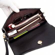 Elegant Women's Handbag With Diamond Handmade Flower Temperament Dinner Bag High-Grade Fashion Crocodile Pattern Ladies Shoulder Chain All-Match Messenger Bag