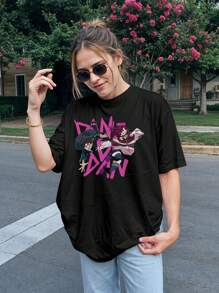 Dandadan Okarun Momo Ayase Ken Takakura Anime Shirt Ref 2198 VEST NERD - Negro - Ver 5