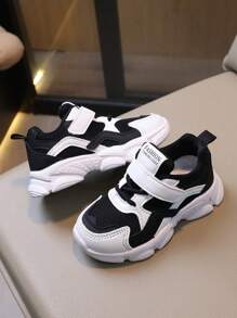 Fashion Children's Sports Shoes, Comfortable Running Casual White Mesh Sneakers For Girls - Black - View 4