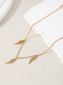 1pc Holiday Vibe Free Spirit Charm Bracelet, Multi Pendant Combo With Rhinestones, Double Layered Feather, Golden Gala Jewelry, Stainless Steel Anklet Gift, Suitable For Casual Daily Wear For Women