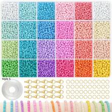 3mm Seed Beads For Bracelets Making, Friendship Bracelet Making Kit For Girls, Bead Bracelet Kit, Beads For Jewelry Making Kit, DIY, Arts, Crafts Gifts Age 6-12 (Random Version, Please Refer To The Actual Product)