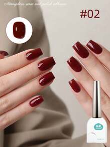 1 件 12ml 勃艮第猫眼指甲油凝胶，LED/UV，适合家庭和沙龙美甲、DIY、日常使用、秋冬季、圣诞节 - 紅色 - 查看 13