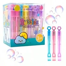 48 Heart Shaped Gel Bubble Tubes In Different Colors Party Event Wedding - Multicolor - View 2