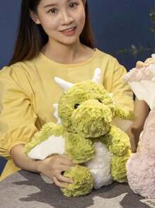 1 件小飞龙玩具，坐着的恐龙娃娃，柔软睡枕娃娃，恐龙，泰迪熊，生日，圣诞节，情人节礼物 - 彩色 - 查看 9