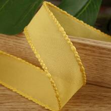 Solid Color Bean Shape Pom Pom Edge Ribbon, DIY Handmade Bow Decoration, Fabric Ribbon For Gifts, Hats - Multicolor - View 10