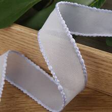 Solid Color Bean Shape Pom Pom Edge Ribbon, DIY Handmade Bow Decoration, Fabric Ribbon For Gifts, Hats - Multicolor - View 25