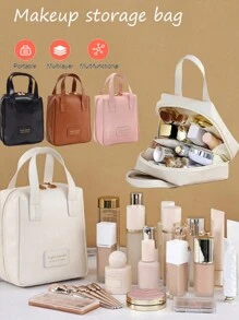1 Peça Bolsa de Maquiagem, Bolsa de Toalete, Bolsa de Armazenamento de Cosméticos, Bolsa Feminina, Bolsa de Toalete Portátil, Bolsa de Maquiagem à Prova d'Água, Bolsa de Maquiagem de Grande Capacidade, Bolsa de Viagem para Cosméticos, Organizador de Viagem Multifuncional, Clutch, Nécessaire de Cosméticos, Presente, Presente para Mãe, Presente de Aniversário, Presente de Ano Novo
