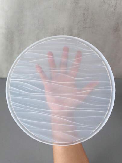 1 Pc Wave Round Storage Tray Silicone Molds