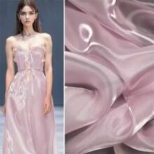 1 szt. Tkanina tiulowa z organzy z płynnym brokatem, bardzo gęsta, błyszcząca kryształowa organza, szerokość 57", długość 36/108/180", gramatura tkaniny 33 g/m² - wielobarwność - Zobacz 1