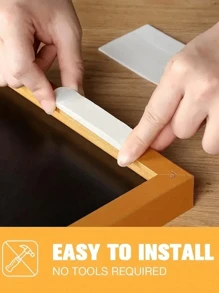 12pcs Punch-Free Tape Strips Self Adhesive ,With Super Strong Double Sided Hook & Loop Installation Tape, Picture Frame Fixed Poster Wall Hook Decorate Fixing,Nail-Free Sticky Tape For Wall Art, Wall Double Sided Tape,Frame Traceless Self Adhesive Tape,Punch-Free Adhesive Strips For Wall Decor & Mounting, Wall Protection - Easy Peel Mounting Strips For DIY Crafts