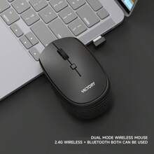 Mouse Gamer Sem Fio Bluetooth e Wireless 2.4G 1600dpi - VT-02 - Visão 7