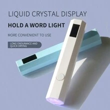 Lámpara secadora de uñas portátil conveniente UV/LED para curar todo tipo de esmalte de uñas, herramienta de arte de uñas recargable USB de secado rápido