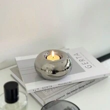 Portacandele a forma di ciambella in ceramica per vasca da bagno, bagno e decorazione del soggiorno, supporto per candele di piccole dimensioni