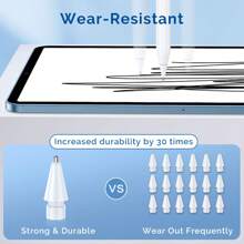 8 Pack Colorful Replacement Tips Compatible With Apple Pencil 2nd Generation, Apple Pencil 1st Generation, Apple Pencil Pro & Apple Pencil USB-C Pen Like Nibs - Multicolor - View 9