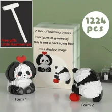 1 Kreative Panda Block - 2-in-1 Spielblock - Geschenk für Feiertage und Geburtstage - Dekoration für den Bürotisch, stressabbauendes Spielzeug - Bürodekoration, Geschenk zu Halloween, Thanksgiving, Weihnachten - Universelles Partygeschenk für Männer und Frauen - Verschiedenfarbig - Übersicht 19