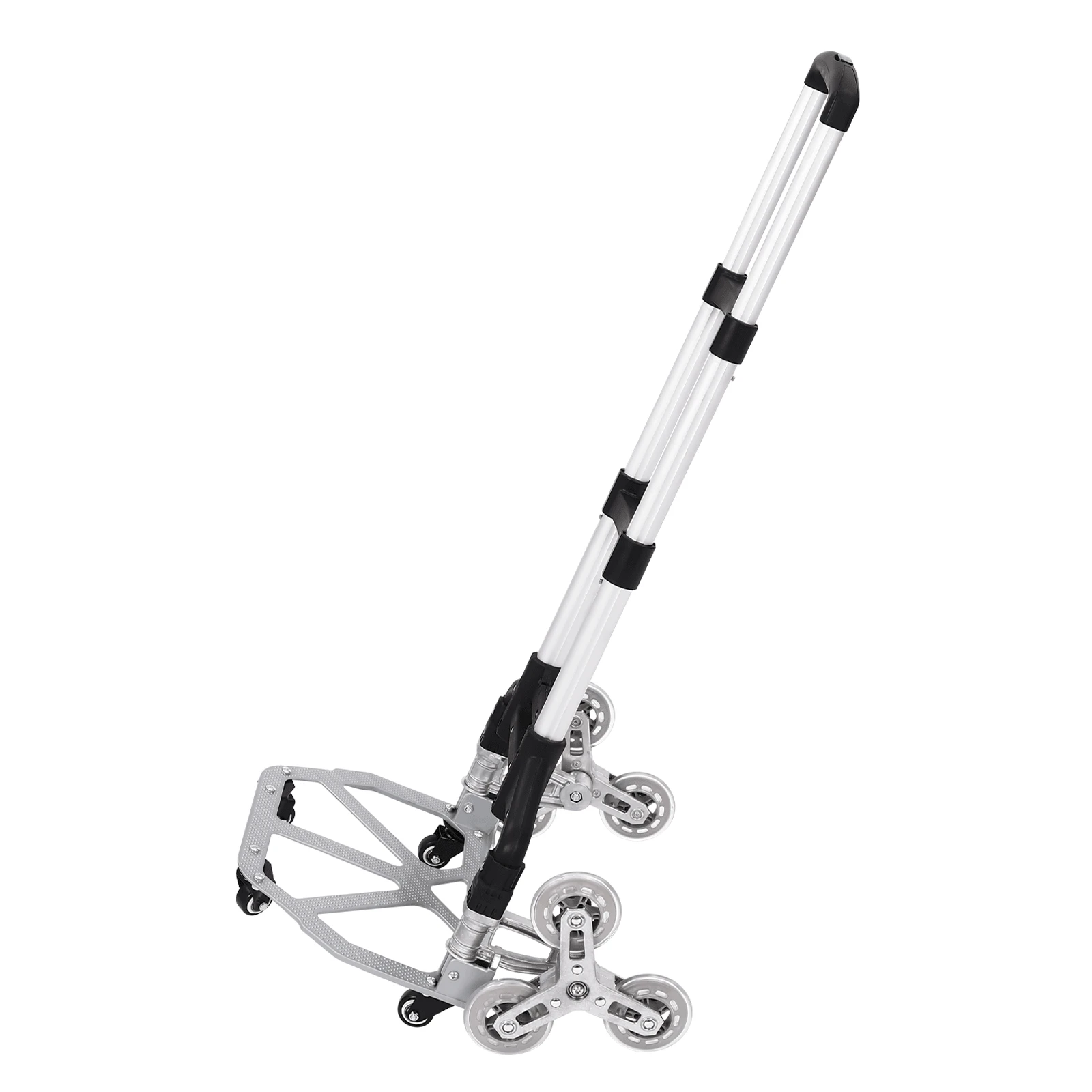 Carrello Pieghevole In Lega Per Zaino – Trolley A 2 Ruote Per Studenti, Regolabile In Altezza - copertina