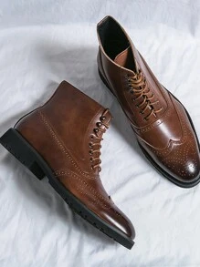 Versão Coreana Negócios Formal Elegante Cavalheiro High-End Estilo Britânico Confortável Moda Botas De Bico , Trabalho & Casual Homens Sapatos