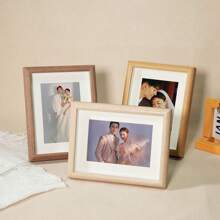 1pc Customized Photo, Customized Photo Album Page (Minimalist Frame + Customized Photo), Wooden Frame, Tabletop Display, Creative Wooden Frame, Finished Frame Simple, Rich In Color, Modern, High-Quality Customization, Personalized, Unique Ideal Gift, Suitable For Boyfriend, Girlfriend, Mom, Dad, Family, Friends, Anniversary, Valentine's Day, Mother's Day, Birthday, Children's Day, Father's Day, Graduation, Wedding Gifts - Multicolor - View 7