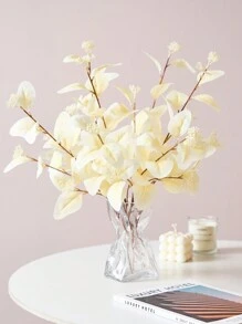 1 件/3 件丝绸人造桉树茎假桉树茎带叶浆果绿植植物树枝花卉装饰用于花瓶填充婚礼派对家居插花波西米亚风装饰、情人节、礼物礼物生日毕业 - 黃色 - 查看 5