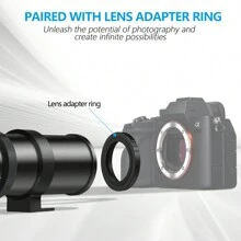 420-800mm F/8.3-16 Telephoto Lens (Manual Zoom), Suitable For Canon And Nikon SLR Cameras, T-Mount, Can Be Used With A Variety Of Camera Models Using Other Models Of Adapter Rings