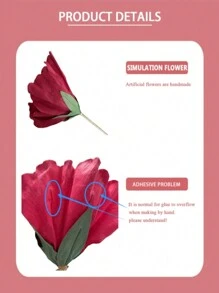 Grande Flor de Peônia de Veludo Simulado, Flor Artificial para Casamento, Decoração de Vitrine, Estúdio Fotográfico, Rosa Burgundy Artificial, Dia dos Namorados, Presente