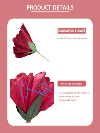 大号仿真丝绒牡丹花婚礼假花橱窗展示影楼拍摄酒红色仿真玫瑰大花情人节礼物