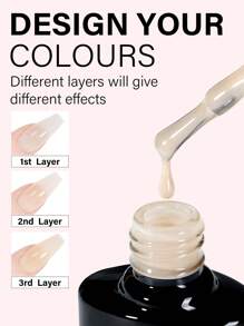 TOMICCA 4瓶8毫升裸色/浅棕色凝胶指甲油，持久可卸UV/LED凝胶指甲油套装，适合初学者在家DIY，专业美甲沙龙或作为礼物赠送 - 彩色 - 查看 3