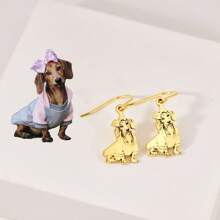 1 Pair Personalized Pet Photo Earrings, Dog Photo Earrings, Cat Photo Earrings, Pet Portrait Gift,Pet Memorial Gift, Custom Pet Jewelry, Personalized Pet Gift For Pet Lover, Valentine's Day Gift, Christmas Gift, Personalized Jewelry, Gift For Her