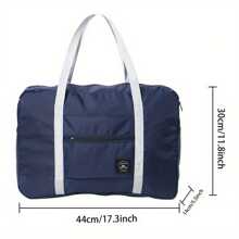 Travel Bag Luggage Bag Carry On Bag Weekend Bag Large Capacity Waterproof Foldable Storage Bag Organizer Nylon Tote Bag Zipper Handbags For Outdoor Women Men Travel Vacation For Student Back To School Stuff Travel Accessories For Suitcase Overnight Bag Gym Bag Duffle Bag Duffel Bag For Luggage College Bag Luggage Bags Weekender Bag Hospital Bag Holiday Waterproof Bag Winter Bag For School School Accessories - Navy Blue - View 2