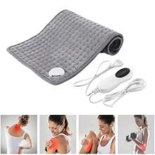Therapeutic Electric Back Heat Pad Wrap For Muscle Tension Back Neck Relief Gift - Grey - View 1