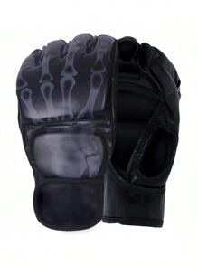 Mma/ufc Guantes De Entrenamiento De Boxeo - Negro - Ver 4