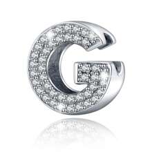 Easvnya Silver Zirconia English Alphabet A-Z Pendant, Suitable For Handmade Bracelets/Necklaces, Minimalist & Fashionable Jewelry Charm, DIY Craft, Women's Birthday Party Gift