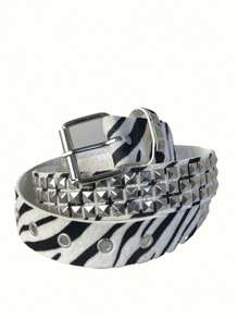 Cinturón de estilo punk para hombres, cinturón BP, cinturón de moda unisex, imprescindible para tipos y chicas geniales, adecuado para adolescentes, uso casual al aire libre, deportivo, de viaje, graduación, cumpleaños, uso diario - Multicolor - Ver 9