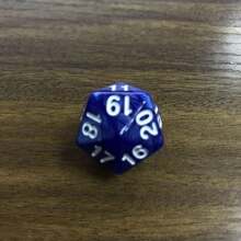 Dados poliedricos numerados de 20 caras, adecuados para Magic: The Gathering - Multicolor - Ver 9