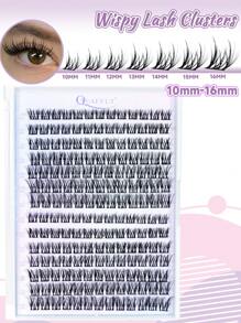 168pcs C-Curl Wispy Lash Clusters Natural Eyelash Clusters Manga Cluster Eyelash Extensions DIY Cluster Lashes Individual 10-16MM Lash Extension Anime Lashes Clusterslash Clusters,Eyelash Clusters,Individual Eyelashes,Lashes,Fake Lashes - Grey - View 4