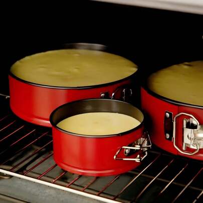 3pcs, Non-Stick Cake Mold, Cake Baking Pan, Cake Mold, Cake Baking Pan, Suitable For Home And Professional Bakers,