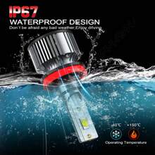 CHUSYYRAY For 2007-2017 Nissan Altima 4X LED Headlight Bulbs High/Low Beam H9 H11 6500K - 1 - 查看 8