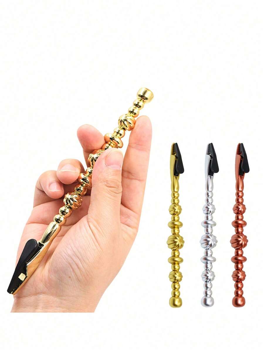 1pc Bracelet Helper Tool, Simple Jewelry Wearing Assist Tool, Versatile Jewelry Fastening Tool, Alloy Bracelet, Necklace & Watch Band Helper For Easy Closure, Stainless Steel Bracelet Helper Tool, Vintage Jewelry Fastener Gadget, Effortless Bracelet Application Aid For Handmade Bracelets