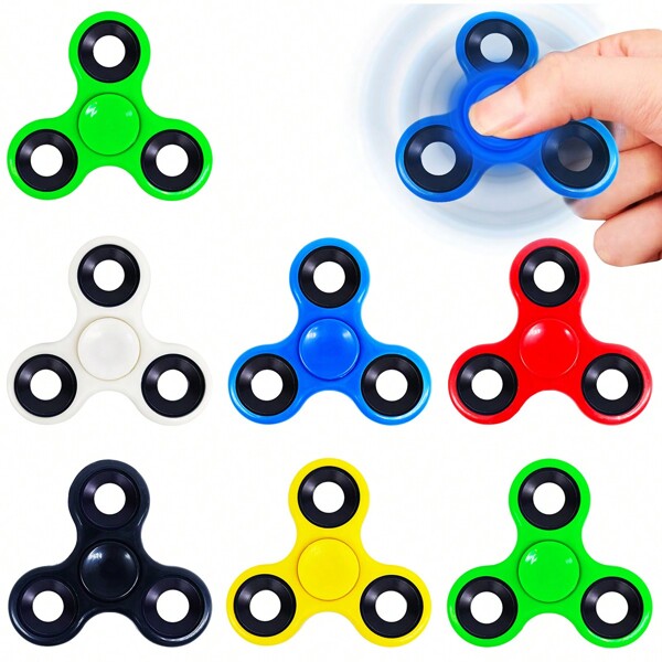 1pc/2pcs/4pcs Soccer & Basketball Tri-Spinner Fidget Toy, Pressure Relief Finger Spinner For Teens & Adults, Sports Series Finger Spinner, Party Favors & Giveaways