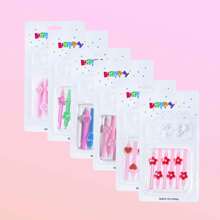 1 Box Of 6pcs Short Stem Flower & Heart Cake Candles, Multi-Color Options (Colorful, Red, Pink), Cute Cartoon Sunflower Decor Candles Ideal For Birthday, Christmas, Party Cupcake & Cake Decoration Gifts Graduation