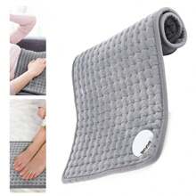 Therapeutic Electric Back Heat Pad Wrap For Muscle Tension Back Neck Relief Gift - Grey - View 5