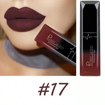 Pudaier Long-wearing Matte Lip Gloss, Non-stick Cup Non-fading Liquid Lipstick